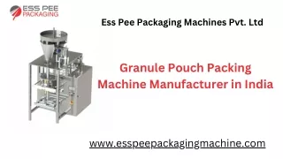 Reliable Packing Machine Manufacturer in  India