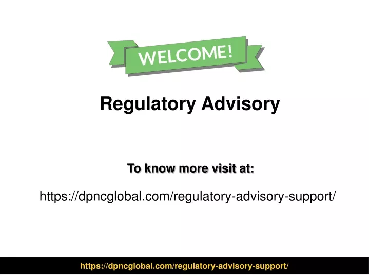 regulatory advisory