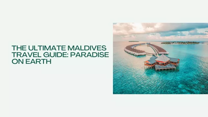 maldives tourism presentation