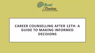 Career Counselling After 12th