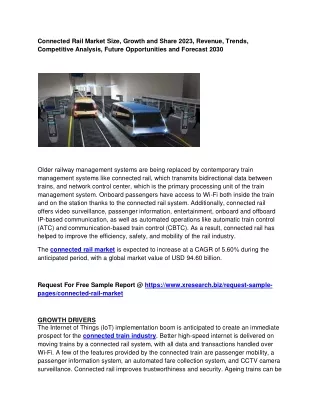 connected rail market size growth and share 2023