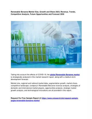 renewable benzene market size growth and share