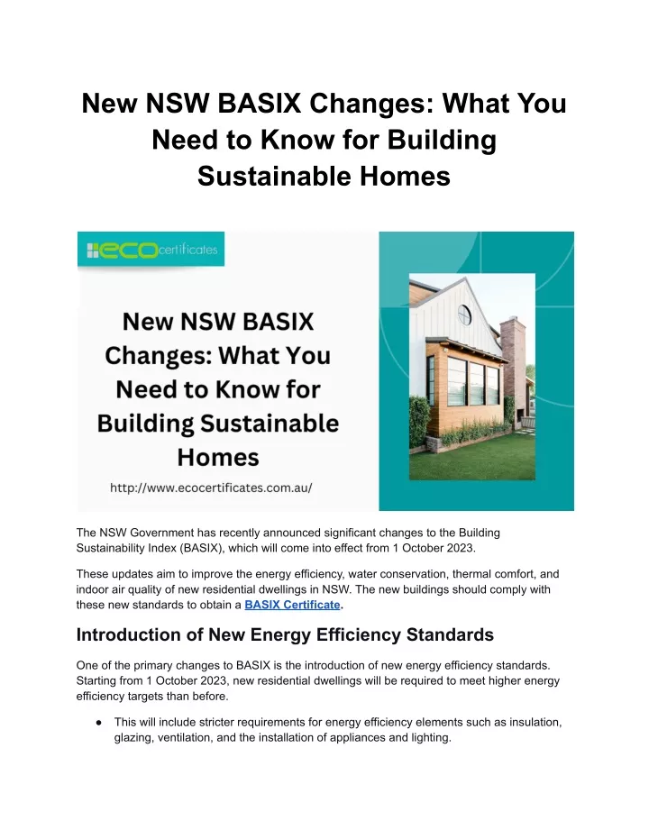 new nsw basix changes what you need to know