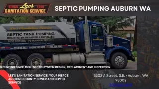 Septic pumping Auburn WA