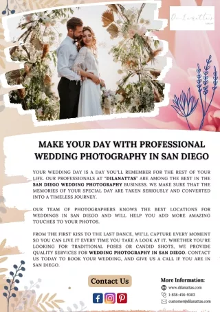 Make Your Day with Professional Wedding Photography in San Diego
