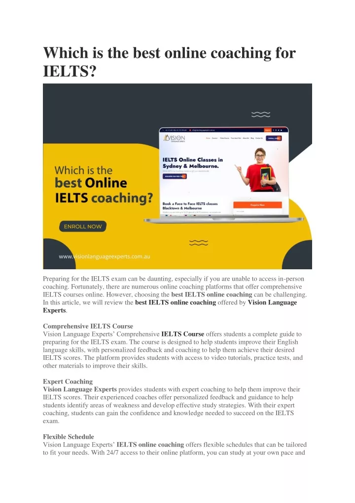 which is the best online coaching for ielts