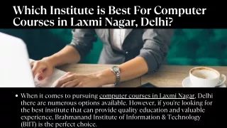 Best Computer Training Institute in Laxmi Nagar, Delhi