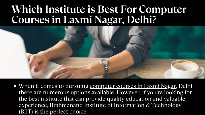 which institute is best for computer courses