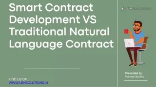 smart contract development vs traditional natural language contract