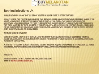 tanning injections uk