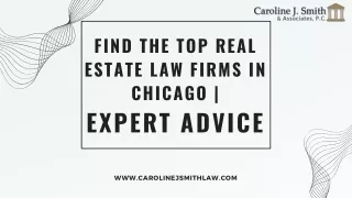 Find the Top Real Estate Law Firms in Chicago