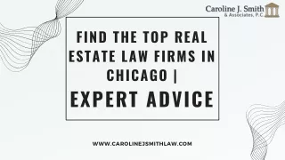 find the top real estate law firms in chicago