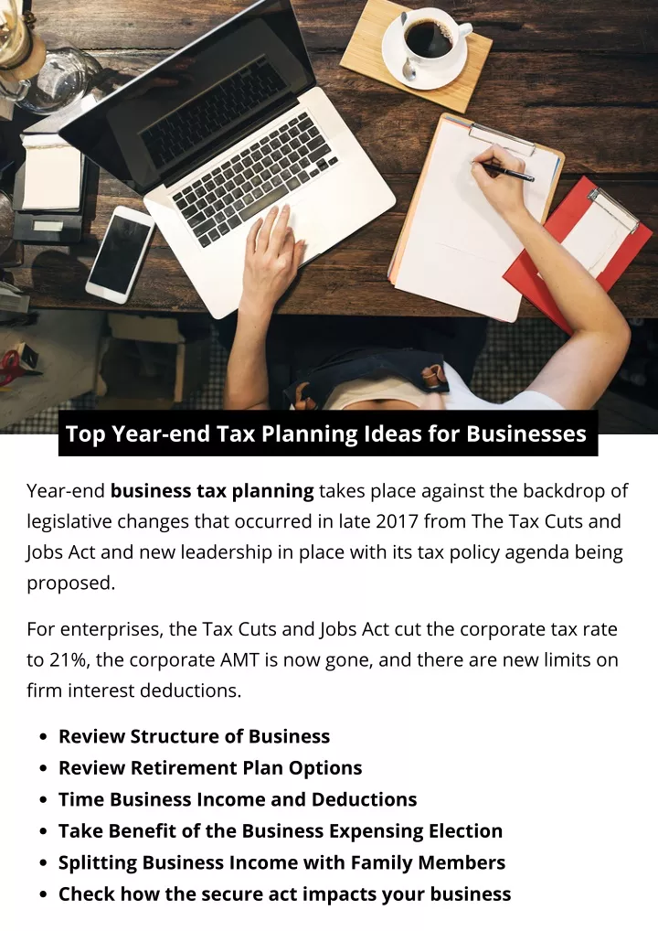 top year end tax planning ideas for businesses