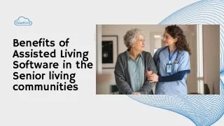 Benefits of Assisted Living Software in the Senior living communities