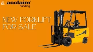 Find Your Perfect New Forklift For Sale | Acclaim Handling