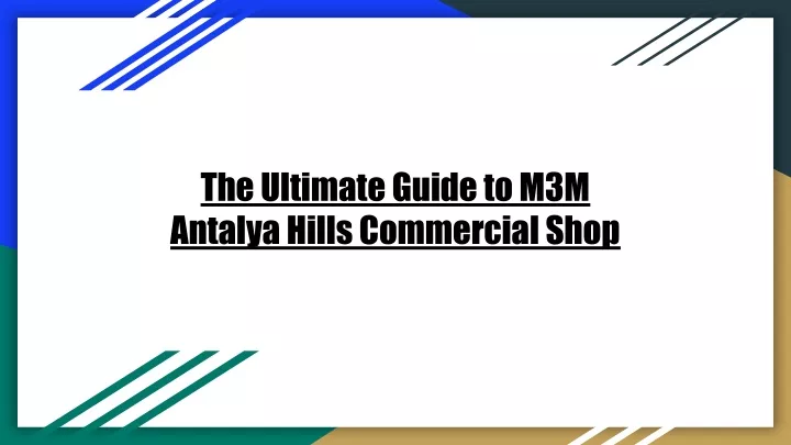 the ultimate guide to m3m antalya hills