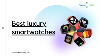 Best luxury smartwatches.