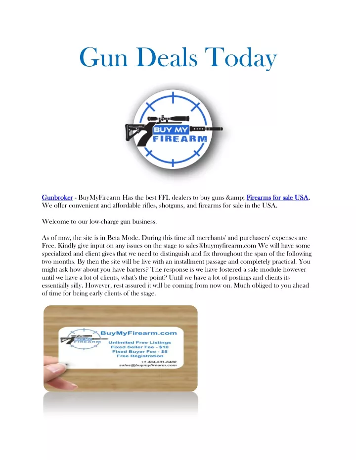 gun deals today