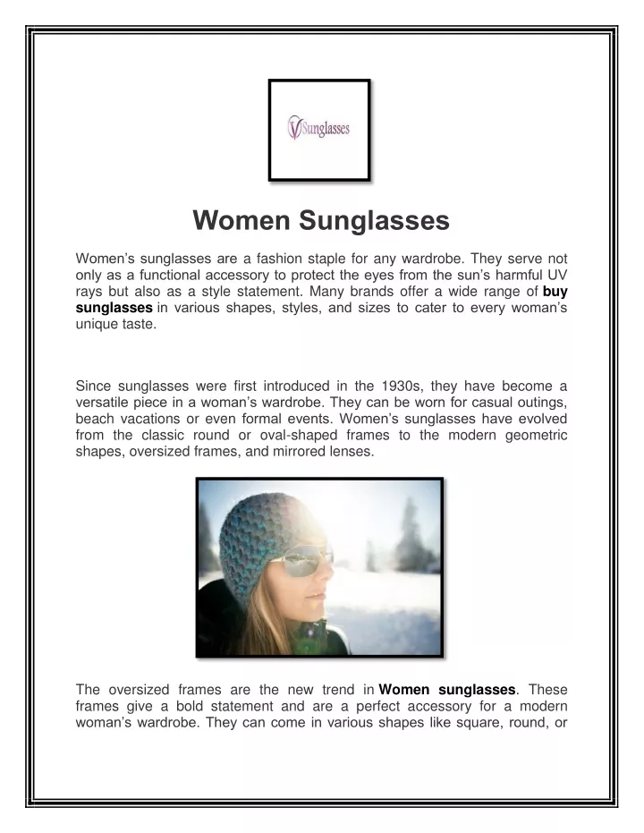 women sunglasses