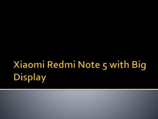 xiaomi redmi note 5 with big display