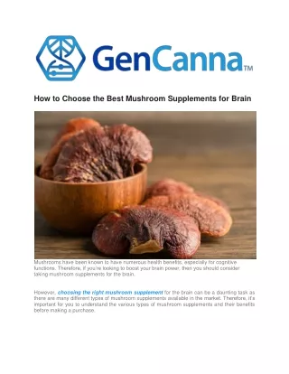 how to choose the best mushroom supplements