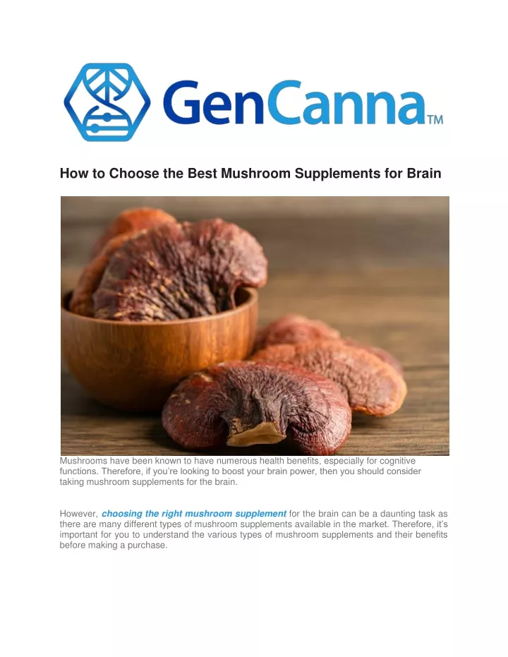 how to choose the best mushroom supplements