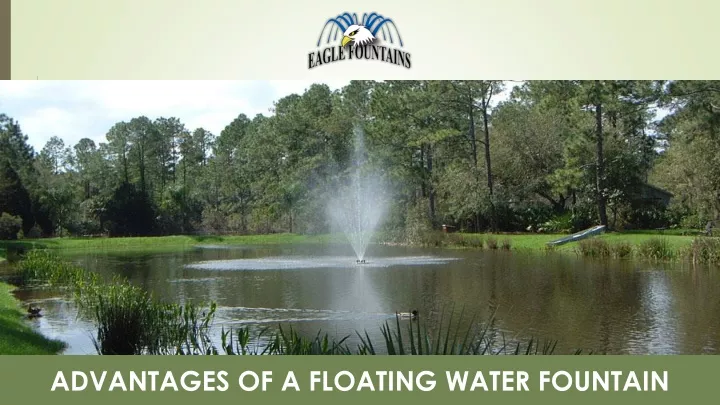 advantages of a floating water fountain