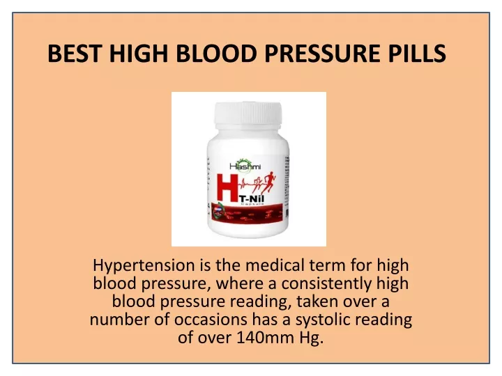 best high blood pressure pills