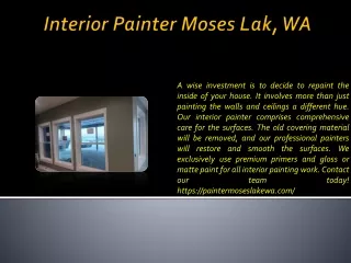 Interior Painter Moses Lak, WA