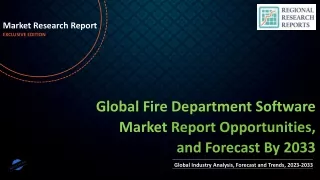 Fire Department Software Market Size is Expected to total US$ 4.95 Billion by 2033