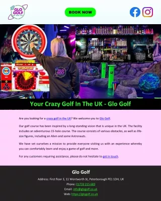 Your Crazy Golf In The UK - Glo Golf