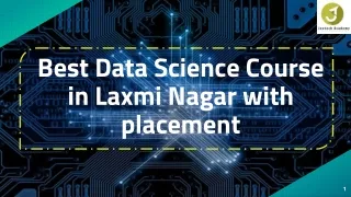 Best Data science Course in Laxmi Nagar with placement