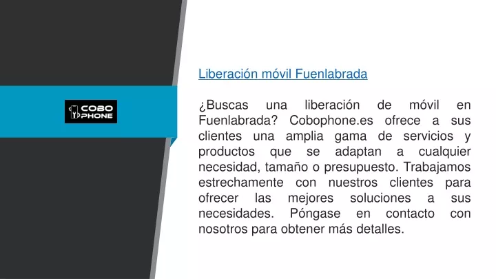 liberaci n m vil fuenlabrada buscas una liberaci