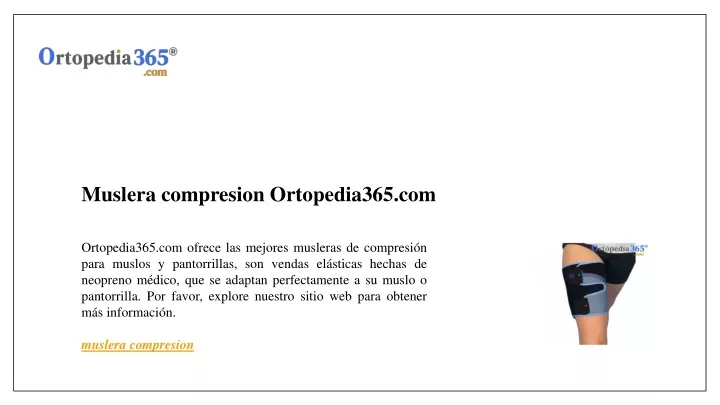 muslera compresion ortopedia365 com