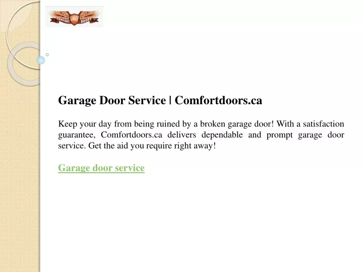 garage door service comfortdoors ca keep your