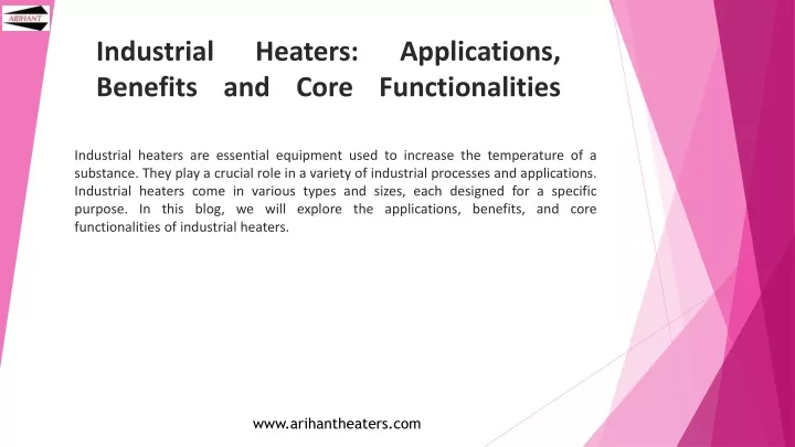 industrial heaters applications benefits and core functionalities