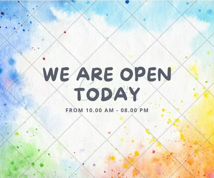 we are open today from 10 00 am 08 00 pm
