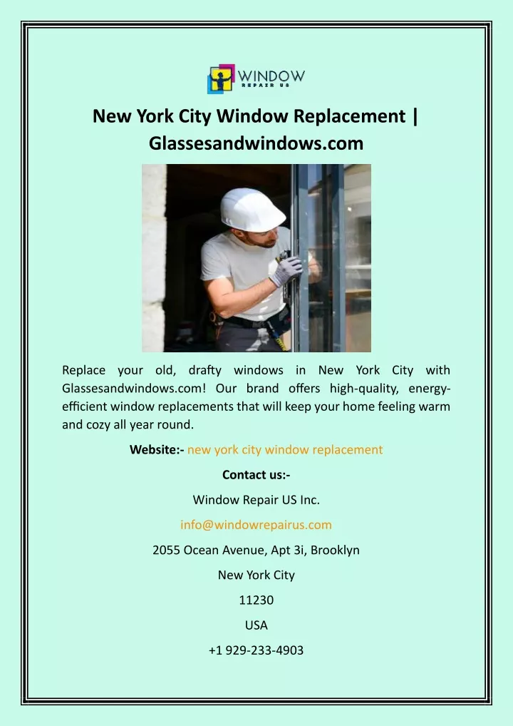 new york city window replacement
