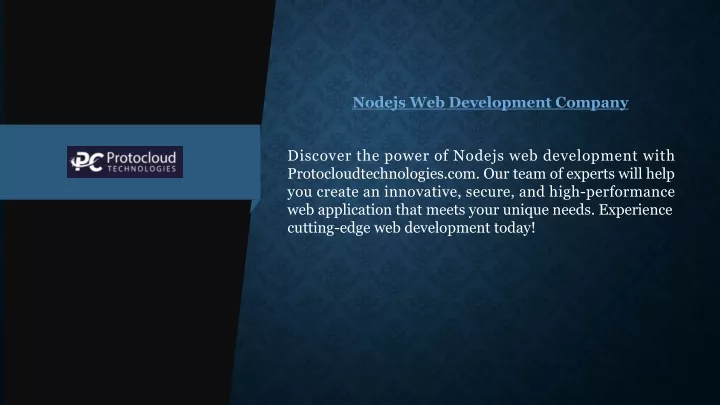 nodejs web development company