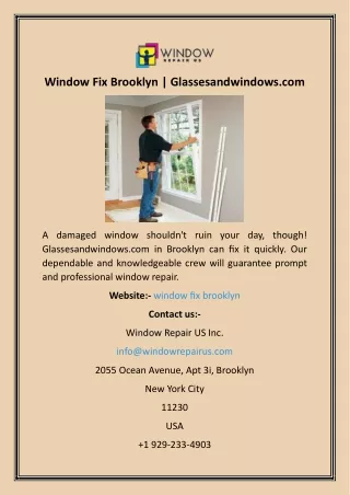 window fix brooklyn glassesandwindows com
