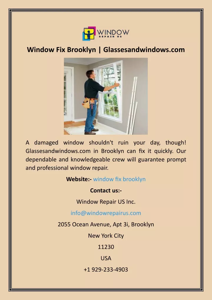 window fix brooklyn glassesandwindows com