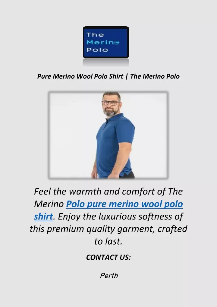 pure merino wool polo shirt the merino polo