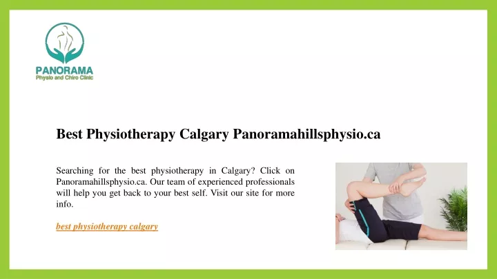 best physiotherapy calgary panoramahillsphysio ca