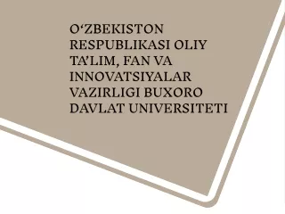 o zbekiston respublikasi oliy