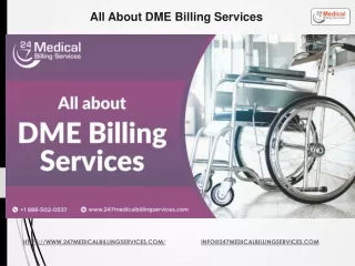 all about dme billing services
