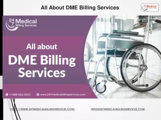 all about dme billing services