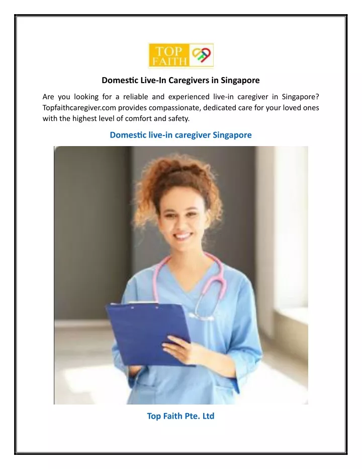 domestic live in caregivers in singapore