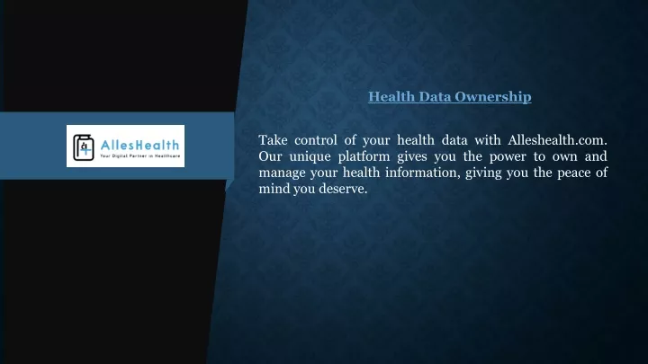 health data ownership