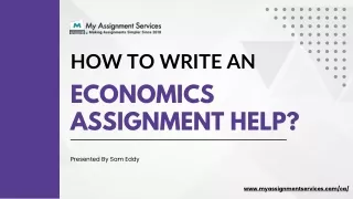 How to Write an Economics Assignment in Canada