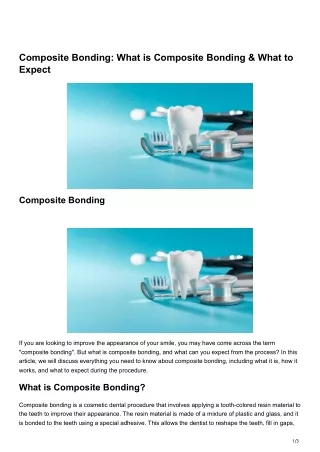 Composite Bonding What is Composite Bonding What to Expect